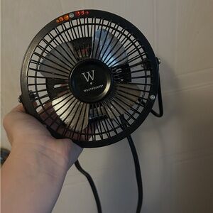 Westpointe Small Black  Desk Fan